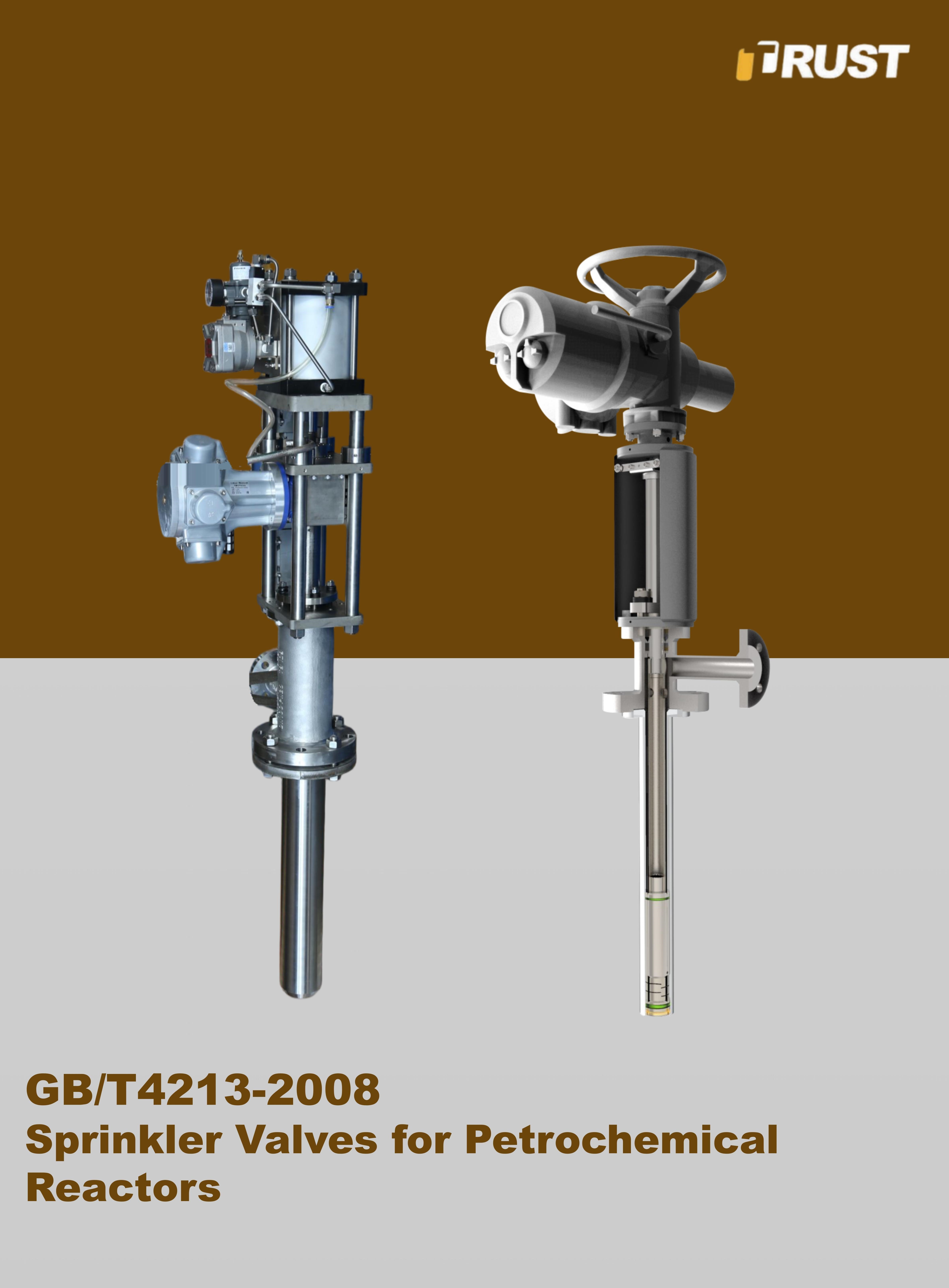 Vannes d'Arrosage pour Réacteurs Pétrochimiques