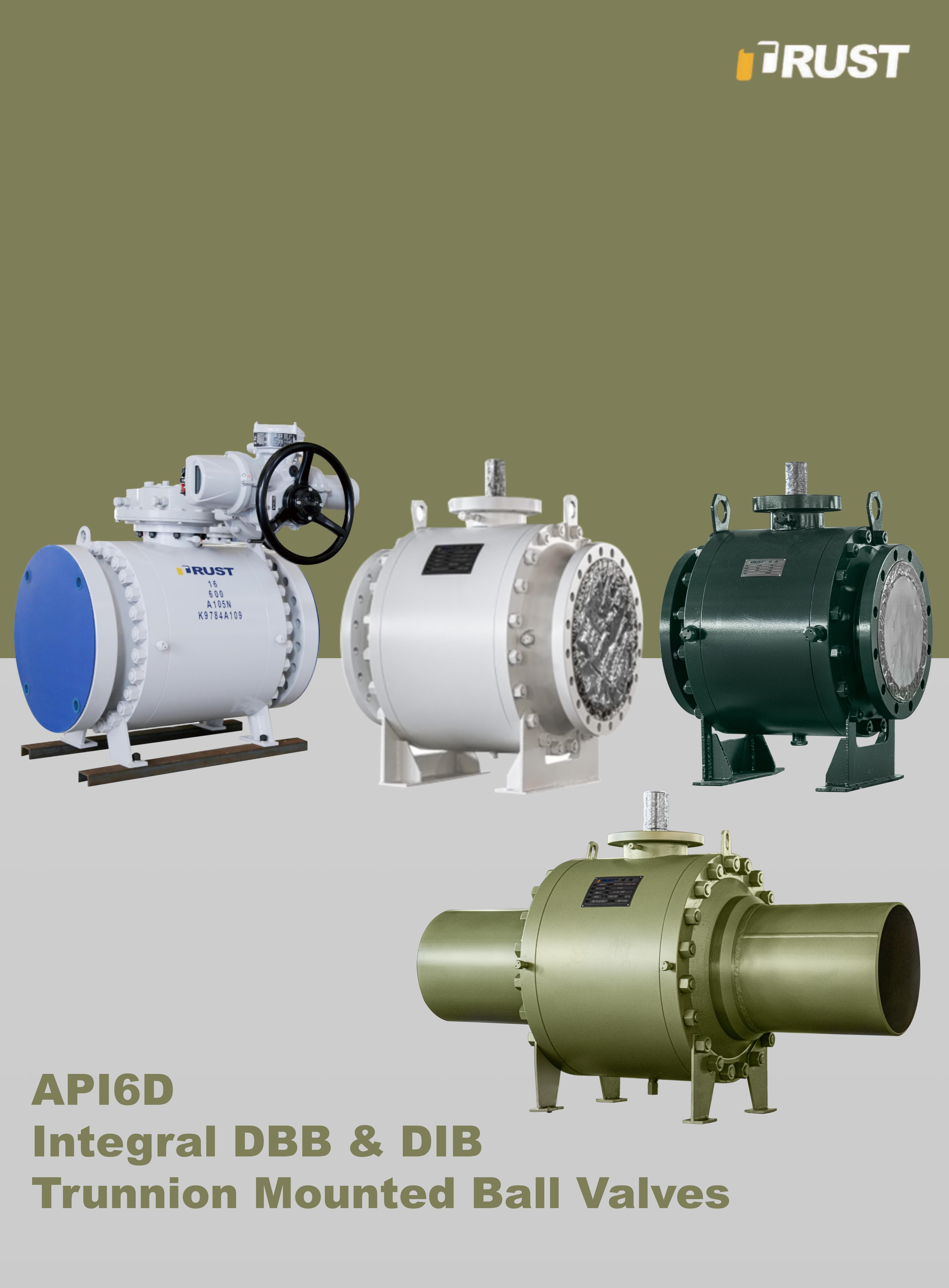 Vannes à Boule Supportée par Tourillon DBB & DIB Intégrés